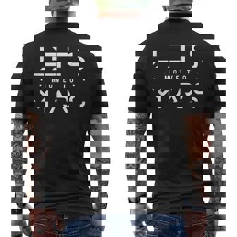 Let's Move To Mars Exploration Colonize Red Planet Space Men's Back Print T-Shirt - Monsterry