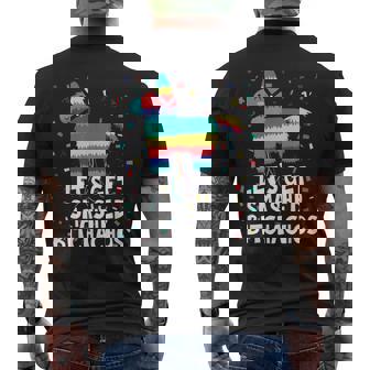 Let's Get Smashed Bitchachos Shirt Mexican Party Men's Back Print T-Shirt - Monsterry