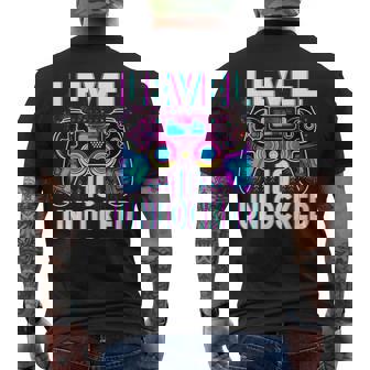 Level 10 Unlocked Video Gamer Geek 10Th Birthday Men's T-shirt Back Print - Seseable