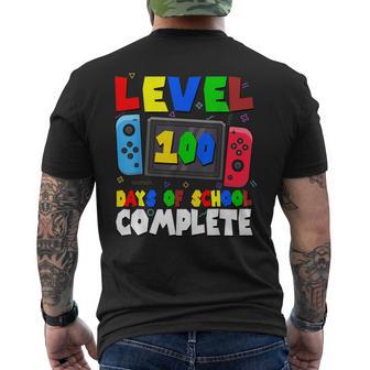 Level 100 Days Of School Complete Boys 100Th Day Of School Men's T-shirt Back Print - Thegiftio UK