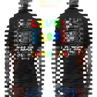 Level 100 Days Of School Complete Video Game Lover Gamer Boy Men's T-shirt Back Print - Seseable