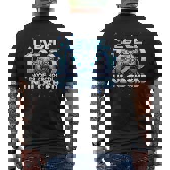 Level 100 Days Of School Unlocked Boys 100Th Day Of School Men's T-shirt Back Print - Thegiftio