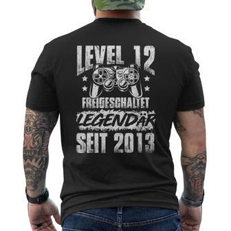 Level 12 Birthday Boy Gamer Children's Decorationintage 2013 T-Shirt mit Rückendruck - Geschenkecke