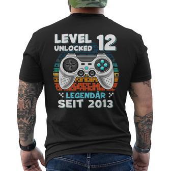 Level 12 Jahre Geburtstags Junge Gamer 2013 Geburtstag T-Shirt mit Rückendruck - Geschenkecke