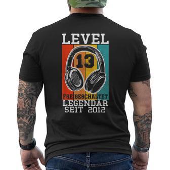 Level 13 Unlocked Legendary Since 2012 Birthday 13 T-Shirt mit Rückendruck - Geschenkecke