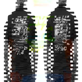 Level 21 Geburtstag Junge Gamer Mann Deko Jahrgang 2004 T-Shirt mit Rückendruck - Geschenkecke