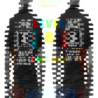 Level 8 Freigeschaltet Fantastisch Seit Dem 8 Geburtstagon Gaming 2017 T-Shirt mit Rückendruck - Geschenkecke