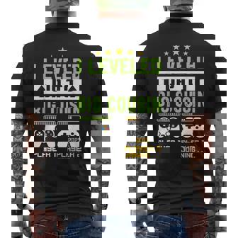 Leveling Up To Cousin 2025 I'm Going To Be A Big Cousin 2025 Men's T-shirt Back Print - Monsterry