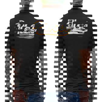 LGBT Rainbow Gay Pride Flag Pisces Zodiac Sign Birthday Men's Back Print T-Shirt - Monsterry