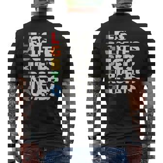 Lgbtq Lats Glutes Biceps Tríceps Quads Gym Levantamiento Pesas Camiseta Hombre Estampado Espalda - Regaloses