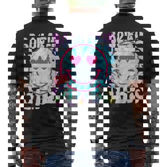 Library Book Fair Vibe Groovy Retro Tie Dye School Reading Men's Back Print T-Shirt - Monsterry