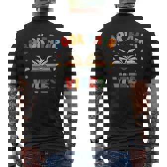 Library Book Fair Vibes Retro Reading Nostalgic Men's Back Print T-Shirt - Monsterry