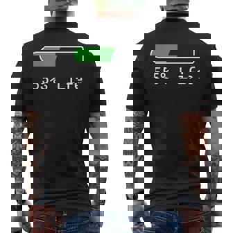 Life Percentage Years Old Birthday 55 Years Life Percentage Men's Back Print T-Shirt - Monsterry