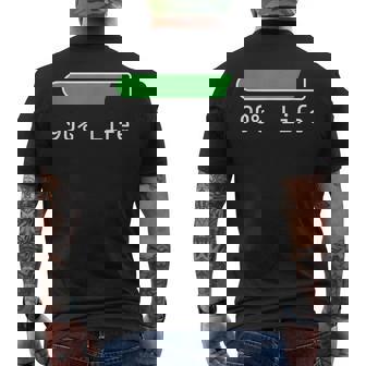Life Percentage Years Old Birthday 90 Years Life Percentage Men's Back Print T-Shirt - Monsterry