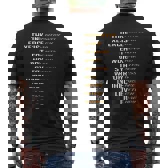 Life Plan Optimistic And Inspired Men's Back Print T-Shirt - Monsterry