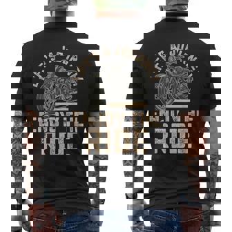 Life’S A Journey Enjoy The Ride Motorcycle Biker Men Men's T-shirt Back Print - Thegiftio