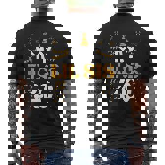 My Lil Sis Is 40 40Th Birthday 1985 40 Years Old Lil Sis Men's T-shirt Back Print | Mazezy