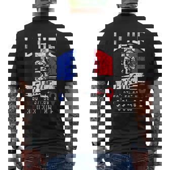 Lille France Flag Gps Coordonnées De Lille T-shirt imprimé au dos - Cadeauxyz