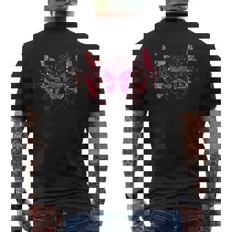 Lindo Diseño Que Incluye Mariposas Y Flores Sin Mangas Camiseta Hombre Estampado Espalda - Regaloses
