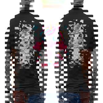 Lindo Unicornio De Boxeo Camiseta Hombre Estampado Espalda - Regaloses
