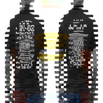 Line Cook Idea Sarcasm Joke Line Cooks Men's Back Print T-Shirt - Monsterry