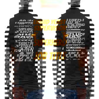 LIQUID YEAST SUPERVISOR Humor Men's Back Print T-Shirt - Monsterry