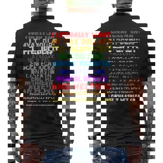 I Literally Want My Tax Dollars To Support National Park Men's T-shirt Back Print - Monsterry