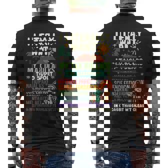I Literally Want My Tax Dollars To Support National Parks Men's T-shirt Back Print | Seseable CA