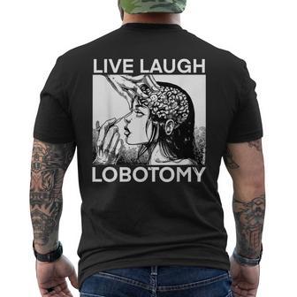 Live Laugh Lobotomy Spade Ink T-Shirt mit Rückendruck - Geschenkecke