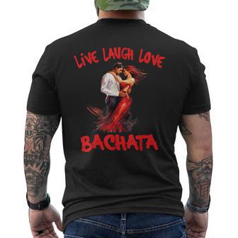 Live Laugh Love Bachata T-Shirt mit Rückendruck - Geschenkecke