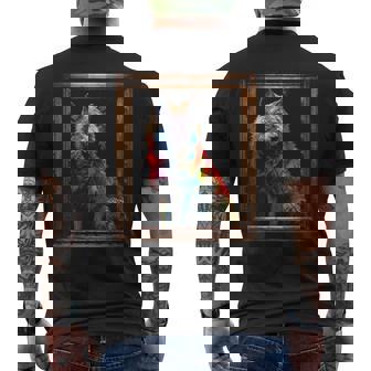 Lobo Colorido Arte Animal Lover Wolf Camiseta Hombre Estampado Espalda - Regaloses