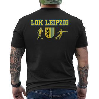 Lok Leipzig Fussball Kickenerein Fan Heimat Sachsen T-Shirt mit Rückendruck - Geschenkecke