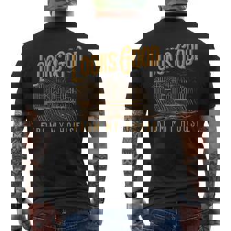 Looks Good From My House Builder Men's T-shirt Back Print - Thegiftio UK