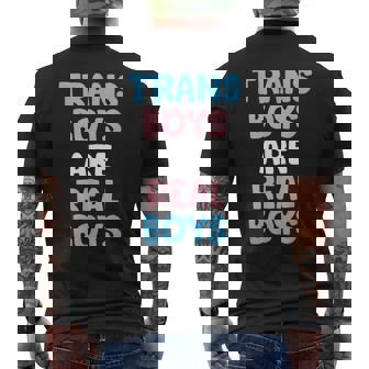 Los Chicos Trans Son Chicos Deerdad Orgullo Trans Camiseta Hombre Estampado Espalda - Regaloses