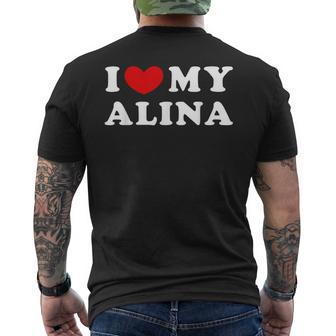 I Love My Alina I Love My Alina T-Shirt mit Rückendruck - Geschenkecke