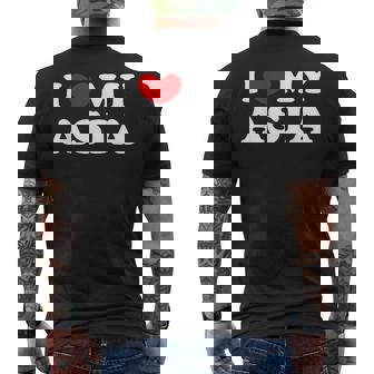 I Love My Asia I Heart My Asia Men's Back Print T-Shirt - Monsterry