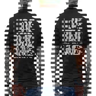 I Love Board Games Daying Hobby Regalo Camiseta Hombre Estampado Espalda - Regaloses