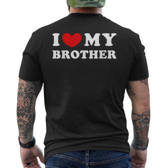 I Love My Brother I Love My Brother T-Shirt mit Rückendruck - Geschenkecke