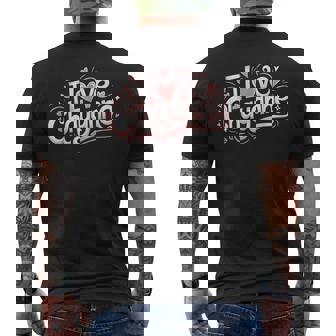 I Love Chayanne Novia Novio Parejas Nombre Camiseta Hombre Estampado Espalda - Regaloses