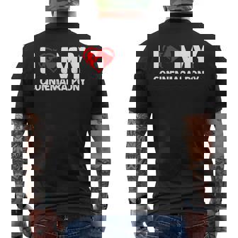 I Love My Connemara Pony Horse Horseback Riding Men's Back Print T-Shirt - Monsterry