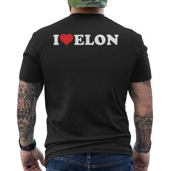 I Love Elon T-Shirt mit Rückendruck - Geschenkecke