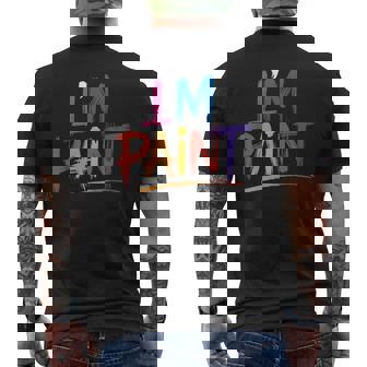I Love To Finger Paint Couples Men's T-shirt Back Print | Mazezy