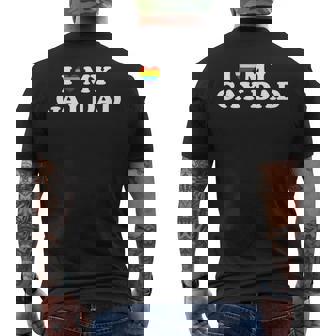 I Love My Gay Dad Men's Back Print T-Shirt - Monsterry