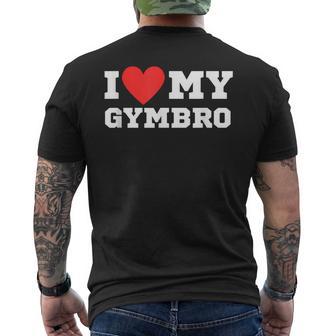 I Love My Gymbro Y2k Sigma Red Heart T-Shirt mit Rückendruck - Geschenkecke