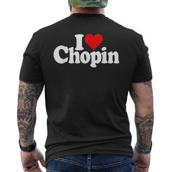 I Love Heart Chopin Fredric Composteur Deernis T-shirt imprimé au dos - Cadeauxyz