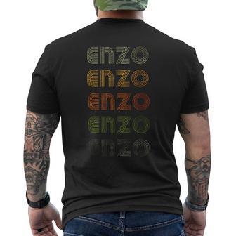 Love Heart Enzo GrungeVintage Style Black Enzo Men's T-shirt Back Print - Thegiftio UK