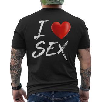 I Love Heart Sex T-Shirt mit Rückendruck - Geschenkecke