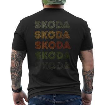 Love Heart Skoda Grungeintage Style Skoda T-Shirt mit Rückendruck - Geschenkecke