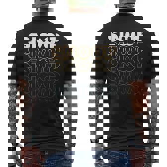 Love Heart Snoop Grungeintage Style Snoop Noir T-shirt imprimé au dos - Cadeauxyz