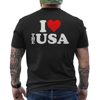 I Love Heart The Usa America T-shirt imprimé au dos - Cadeauxyz